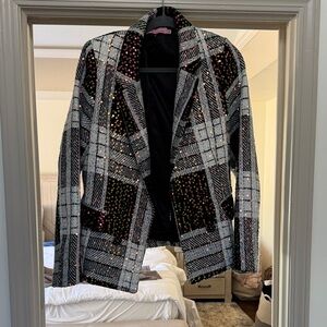 Eva Franco Women's Multicolor Plaid Blazer